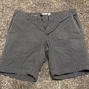 Calvin Klein Men's Charcoal Flat Front Shorts